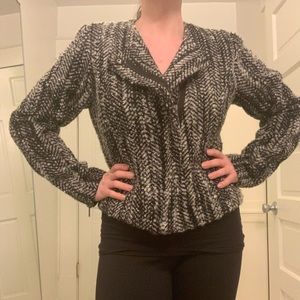 CAbi Tweed Moto Jacket size 10